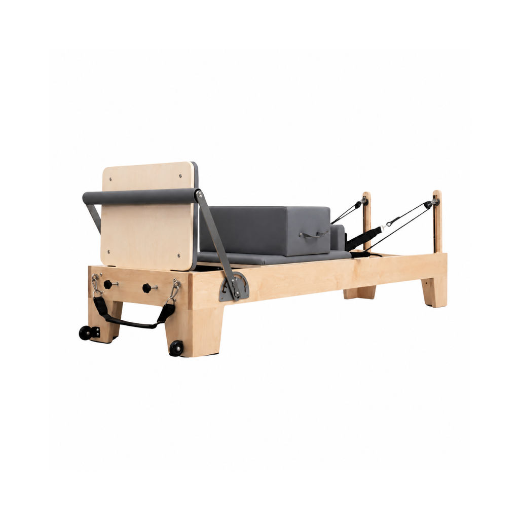 Box reformer sur Pilates Reformer, coloris gris